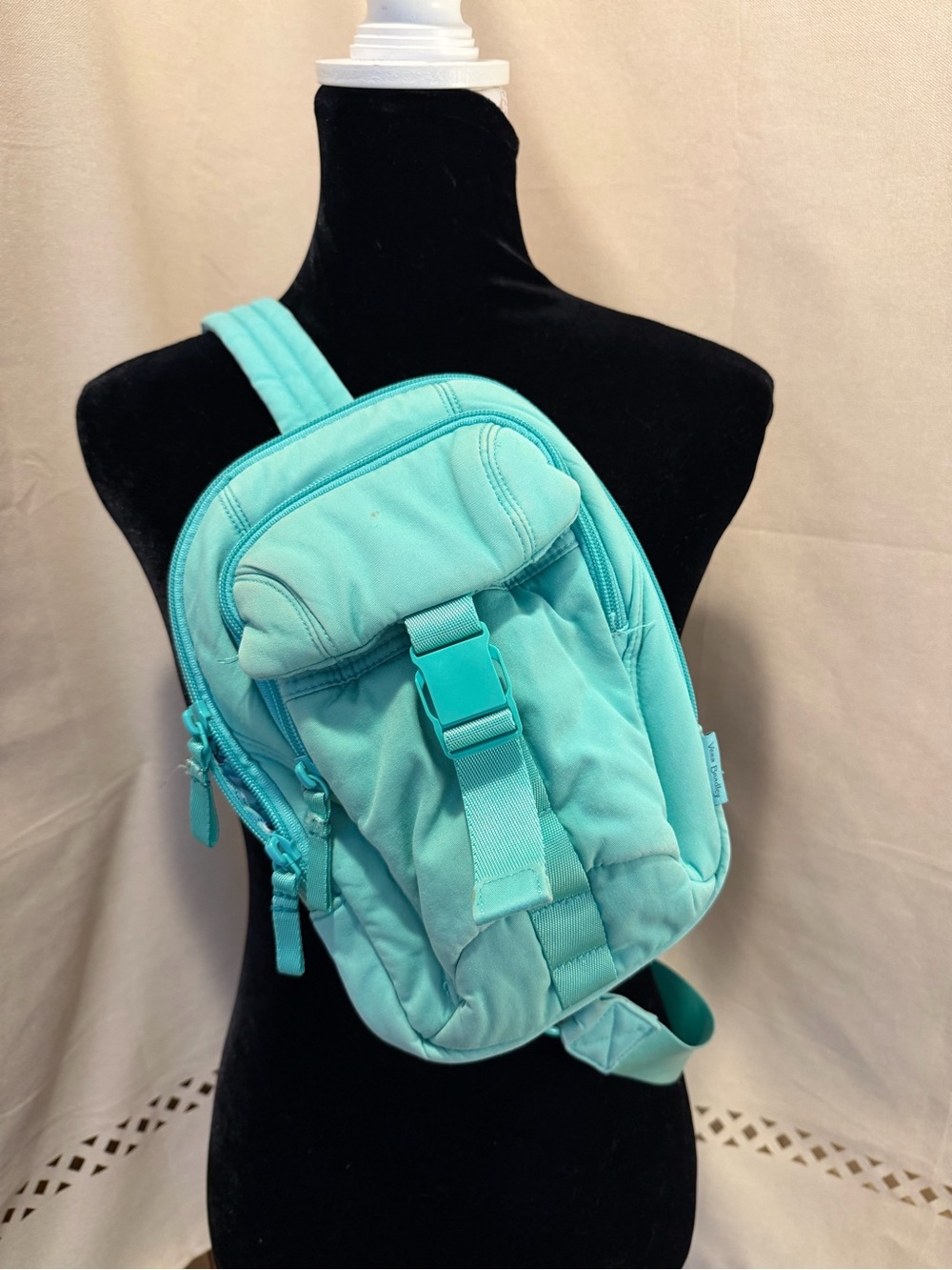 Vera Bradley Aqua Mini Backpack Crossbody
